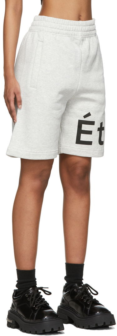 Šortky Études Tempera Logo-Print Cotton-Jersey Sweatshorts Šedá | E18M-610-05, 1