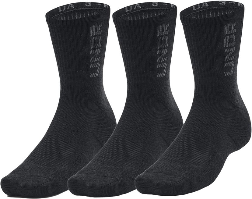 Ponožky Under Armour Ponožky 3-Maker Mid Crew Socken 3er Pack F002 Čierna | 1373084-002