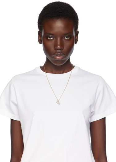 Náhrdelník Burberry Burberry Gold-Tone Crystal Sheep Pendant Necklace Metalická | 8112029, 1