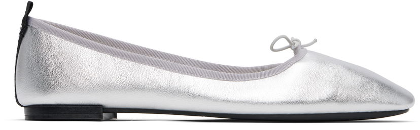 Oblečenie Repetto Repetto Garance Square-Toe Ballerina Flats Metalická | V4210VEM