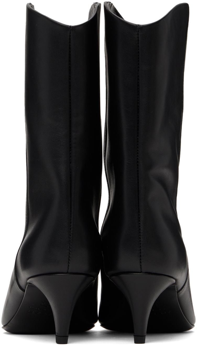 Oblečenie BY FAR BY FAR Osage Leather Ankle Boots Čierna | MWFBO067CL013BK001PL, 1