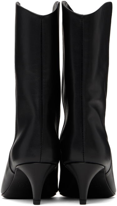 Oblečenie BY FAR BY FAR Osage Leather Ankle Boots Čierna | MWFBO067CL013BK001PL, 1
