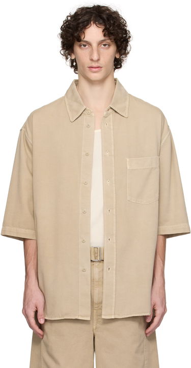 Košeľa LEMAIRE Lemaire Short Sleeve Denim Shirt Béžová | SH1174 LD1044, 0
