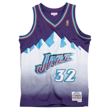 Dres Mitchell & Ness Utah Jazz Karl Malone Swingman Jersey Fialová | SMJYGS18216-UJAPURP96KMA, 0