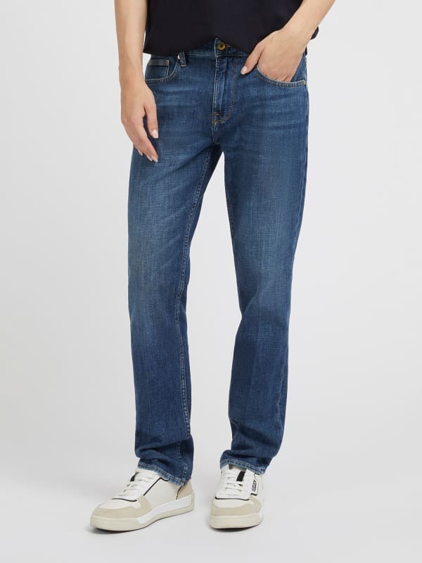 Džínsy GUESS Mid Rise Slim Denim Navy | M3BAS2D55Y1, 0