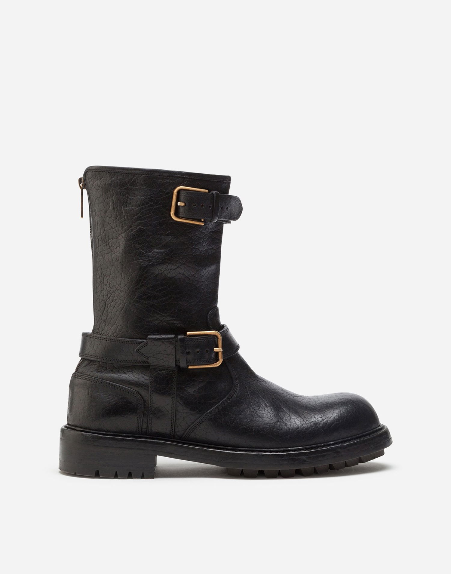 Doplnky Dolce & Gabbana Dolce & Gabbana Horsehide Biker Boots Čierna | A70032AW35280999, 0