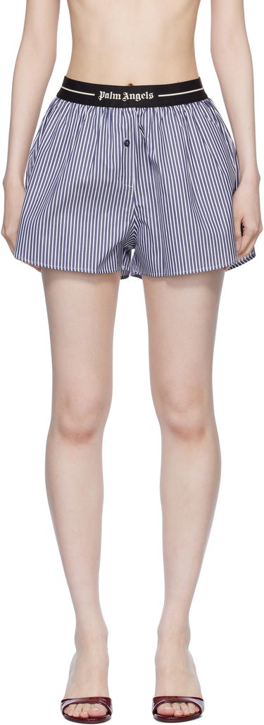 Boxerky Palm Angels Classic Logo Striped Shorts Modrá | PWCB050S25FAB0014603, 0
