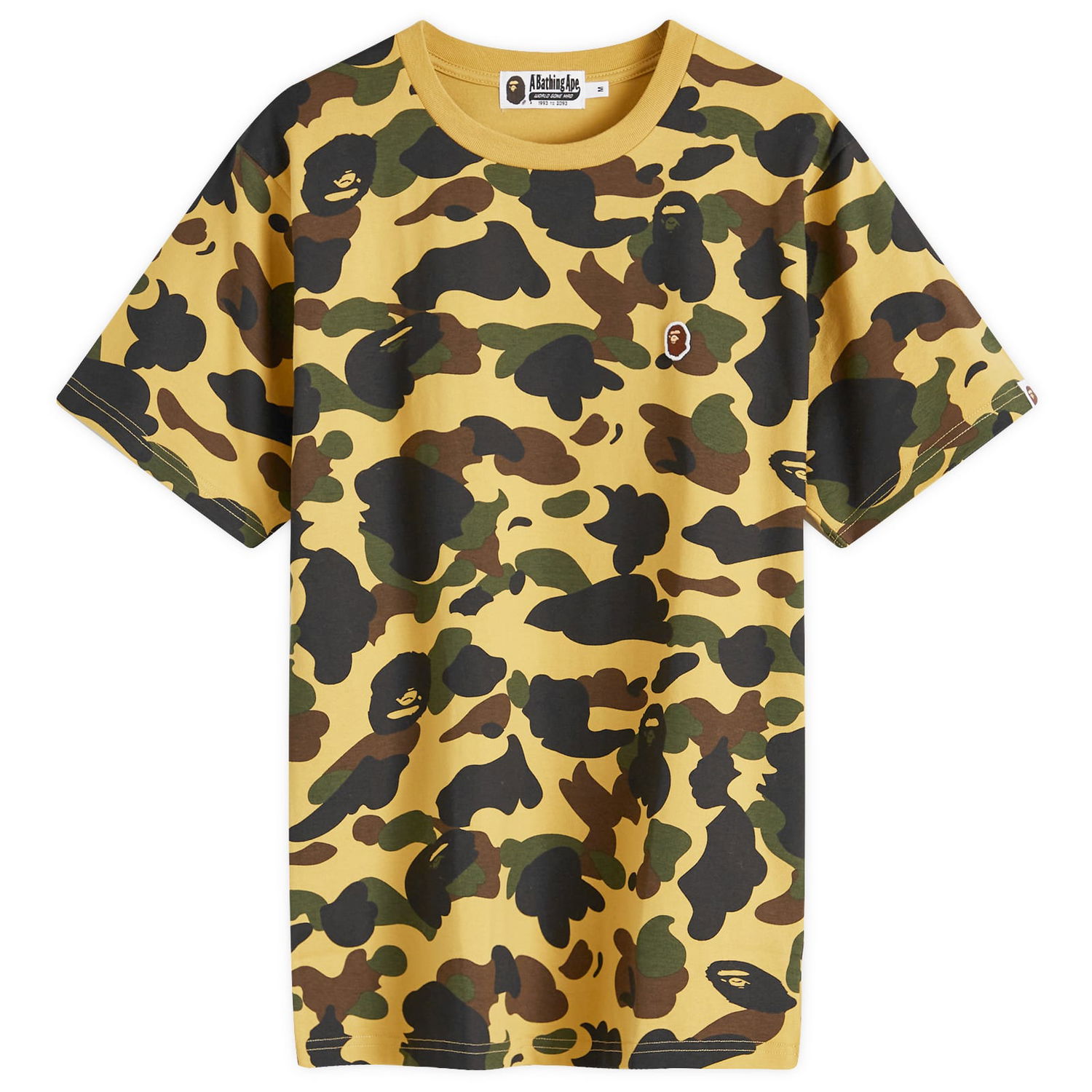 Tričko BAPE 1st Camo One Point Tee Žltá | 001CSK801006M-YEL, 0