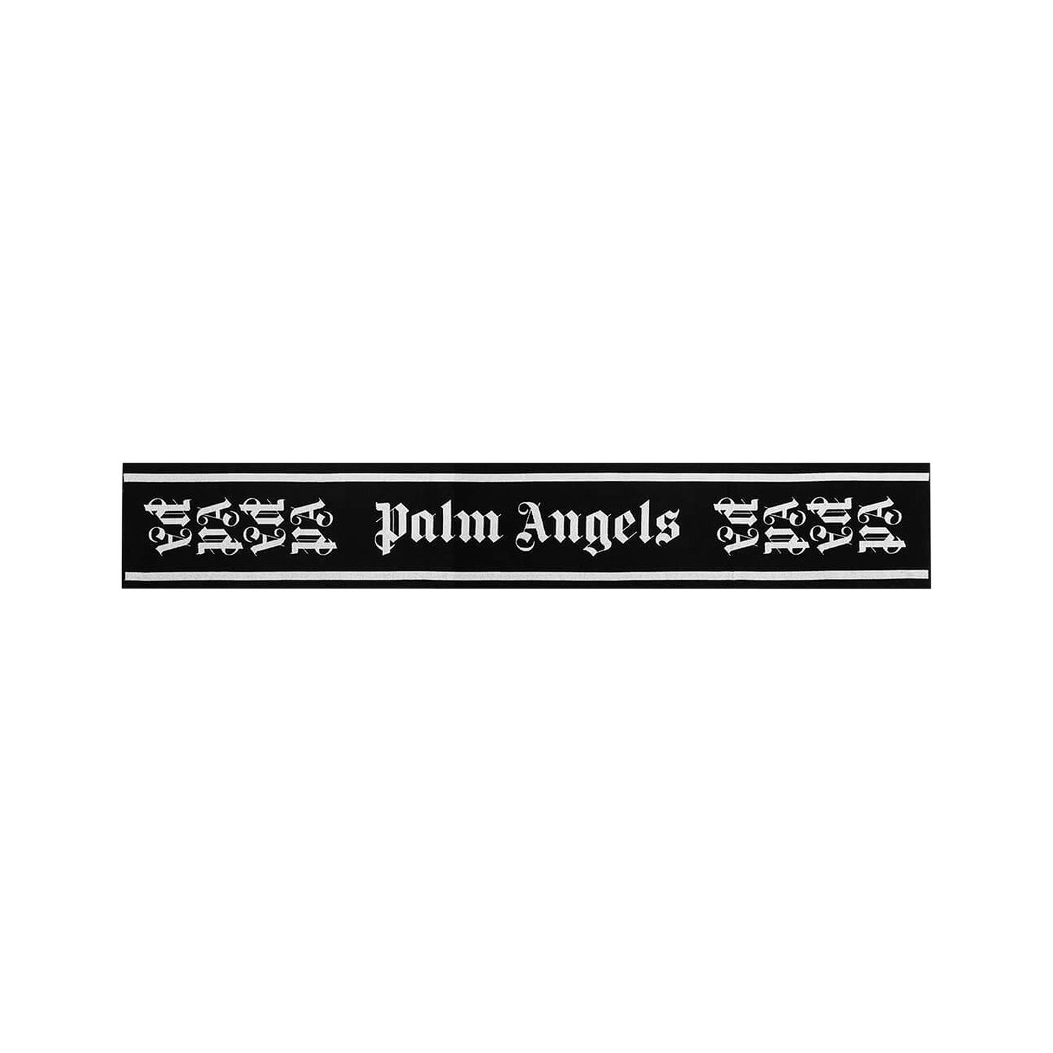 Šál Palm Angels Gothic Monogram Scarf Čierna | PMMA007F195720491001, 1
