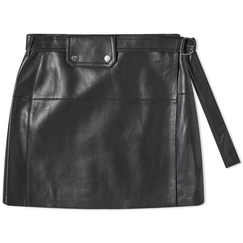 Sukňa Nanushka Susan Leather Look Mini Skirt Čierna | NW24RSSK01999