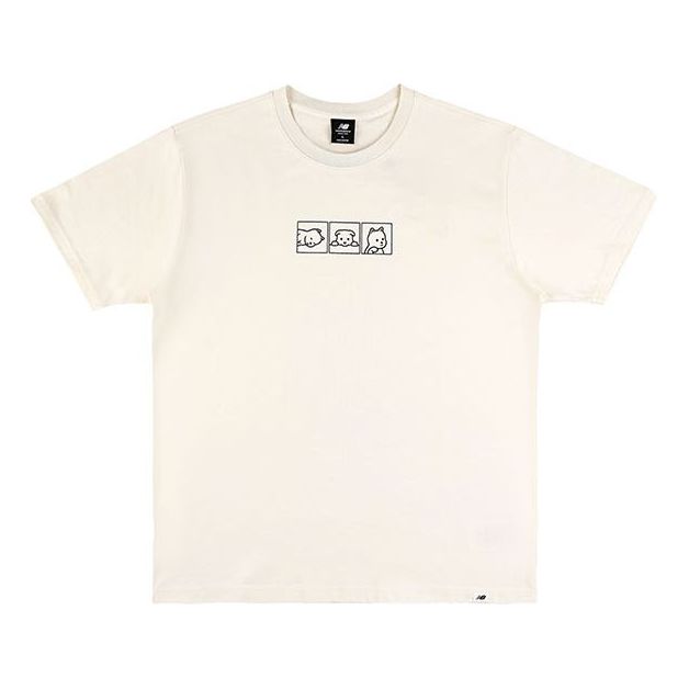 Tričko New Balance Noritake Printing T-Shirt Biela | AMT12389-RSI