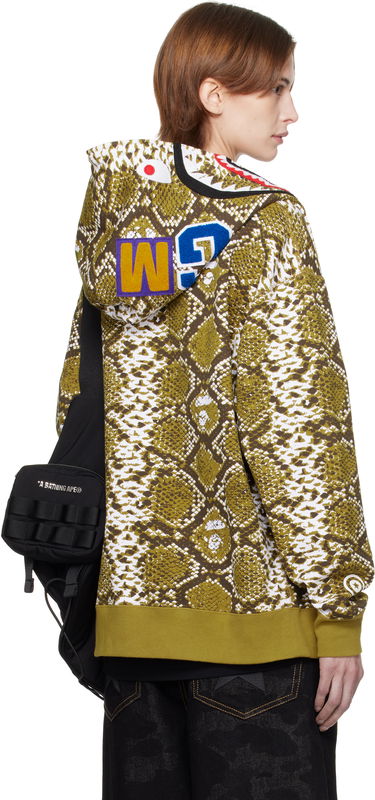 Mikina BAPE A Bathing Ape Shark Exclusive Hoodie Zelené | Shark Hoodie, 2