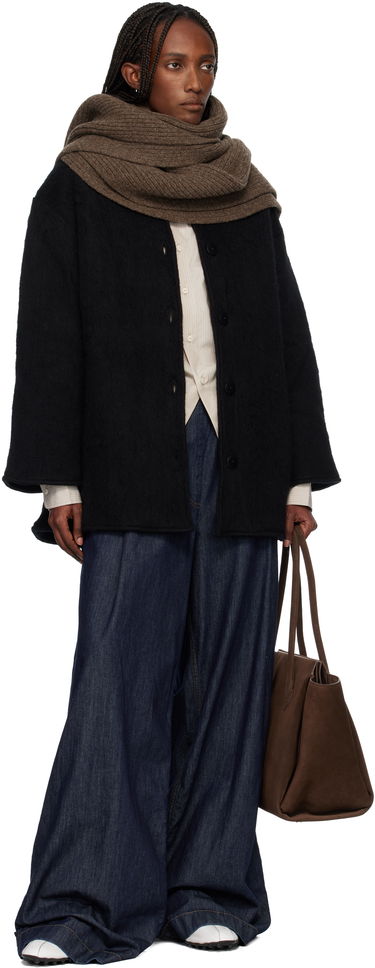 Šál Baserange Mea Ribbed Scarf Hnedá | ACMS-MW-WI25, 1