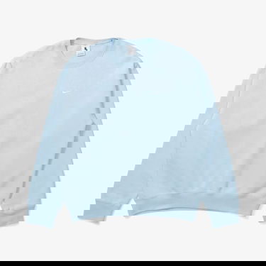 Mikina Nike Solo Swoosh Fleece Crew Modrá | CV0554-441, 1