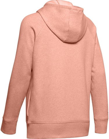 Mikina Under Armour RIVAL SPORTSTYLE Fleece Full-Zip Hooded Sweatshirt with Sleeve Graphic Ružová | 1348559-689, 2