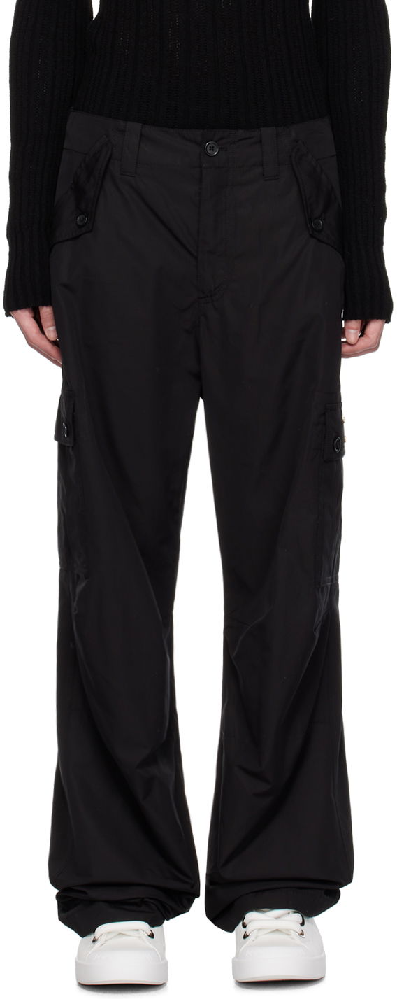 Cargo nohavice Dolce & Gabbana Black Plaque Cargo Pants Čierna | GV3OHTFU5PY, 0