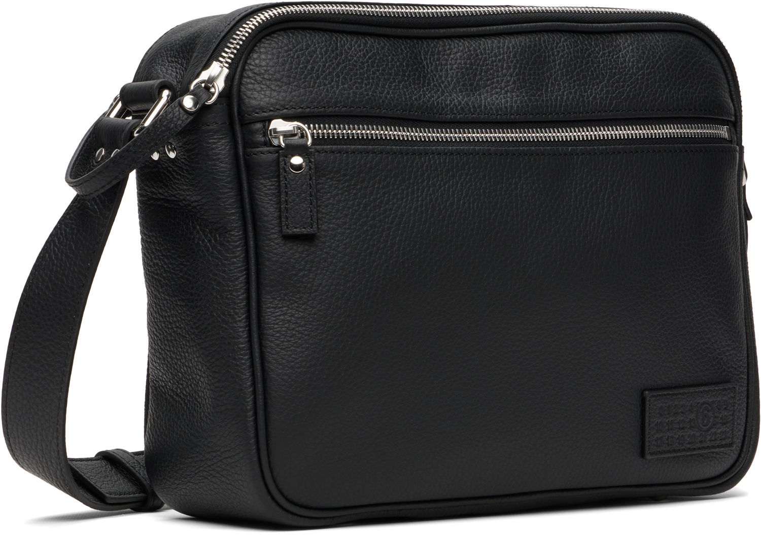 Taška cez rameno Maison Margiela MM6 Maison Margiela Leather Messenger Bag Čierna | SB6ZH0025 P8326, 1