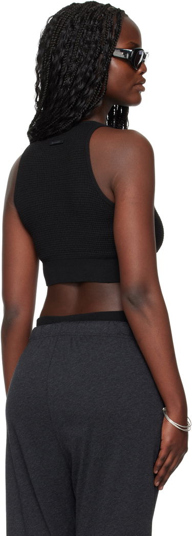 Tielko Fear of God ESSENTIALS Waffle Sport Tank Top Čierna | 192HO257221FW, 2