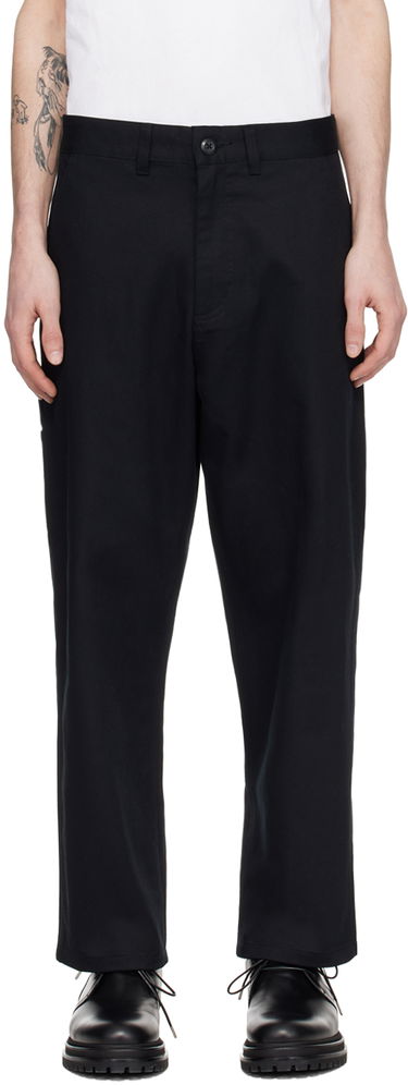 Nohavice Carhartt WIP Black Midland Workwear Trousers Čierna | I032970, 0