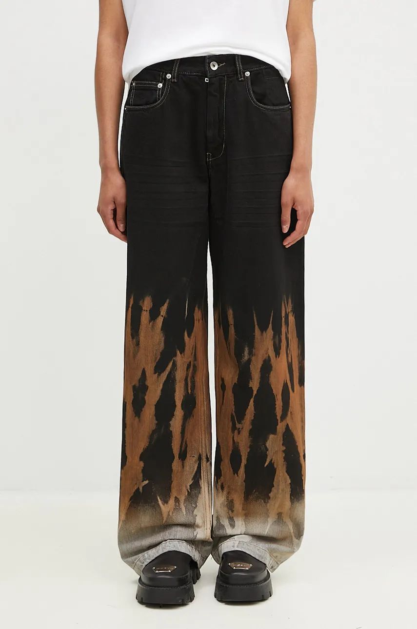 Džínsy Rick Owens Geth High Waist Jeans Čierna | DS02D2305.BSUN, 0