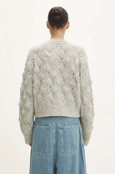 Sveter Samsoe Samsoe Knitted Cardigan Šedá | F24400095, 2