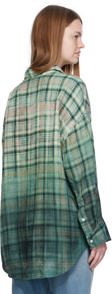 Košeľa R13 R13 Drop Neck Plaid Work Shirt Zelené | R13WR015-R556B, 2