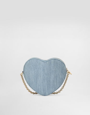 Kabelka Dolce & Gabbana Dolce & Gabbana Dg Girlie Denim Heart Bag Modrá | EB0260A48018X061, 2