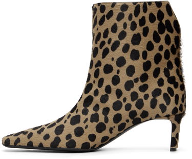 Tenisky a topánky Khaite Ona Leopard Print Calf-Hair Kitten Heel Ankle Boots Rôznofarebný | F1100-969, 2