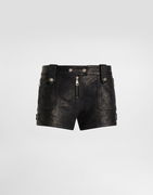 Dolce & Gabbana Vintage Leather Shorts 38