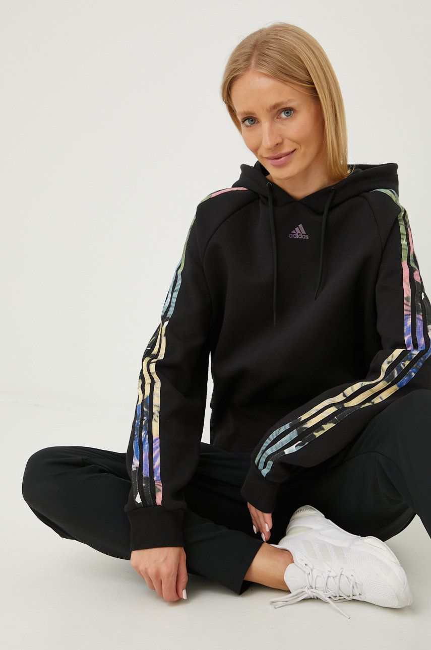 Mikina adidas Originals Allover Print Hoodie Čierna | HI0028, 0
