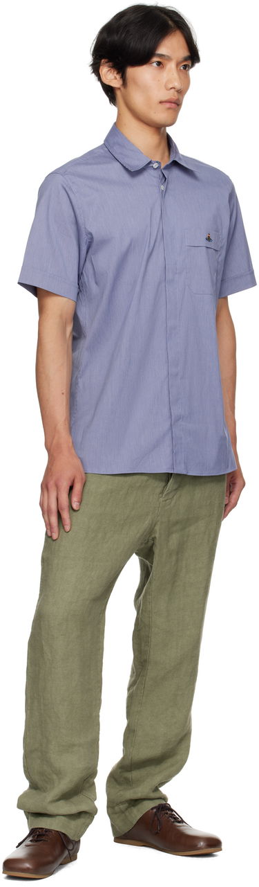 Košeľa Vivienne Westwood Vivienne Westwood Classic Short Sleeve Shirt Modrá | 24010004-W012Z-, 3