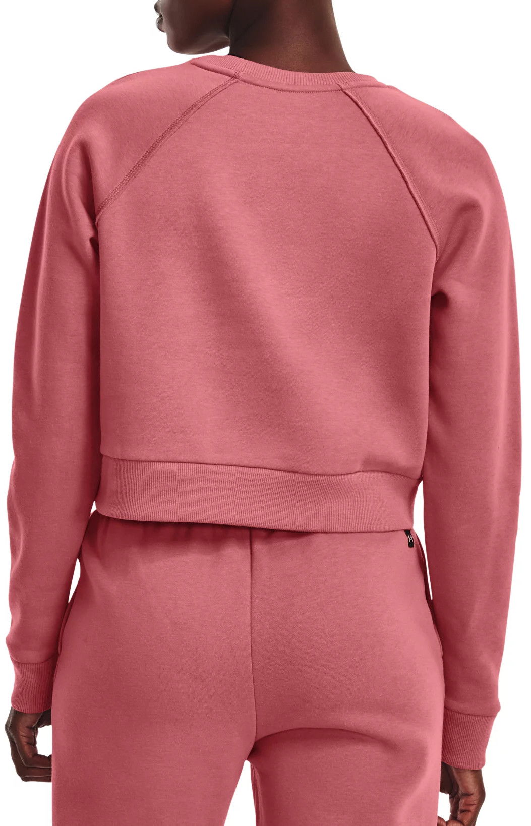 Sveter Under Armour Project Rock Gym Fleece Cropped Sweatshirt Ružová | 1373600-600, 1