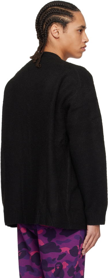 Sveter BAPE A Bathing Ape One Point Hairy Yarn Cardigan Čierna | 001KNK801004M, 2