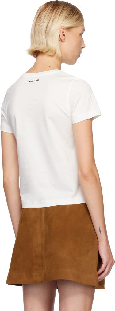 Tričko Marc Jacobs Marc Jacobs Trompe L'Oeil Eyelet Slim T-shirt Biela | 2F5RTP081C26, 2