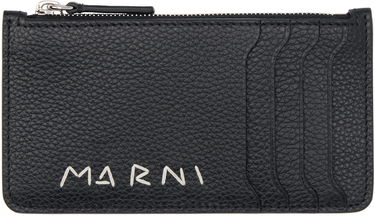 Peňaženka Marni Leather Card Holder Čierna | PFMI0103U1 P6533, 0