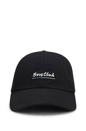 Šiltovka BOSS Cotton-twill Cap with 'Boys Club' Embroidery Čierna | 50555535