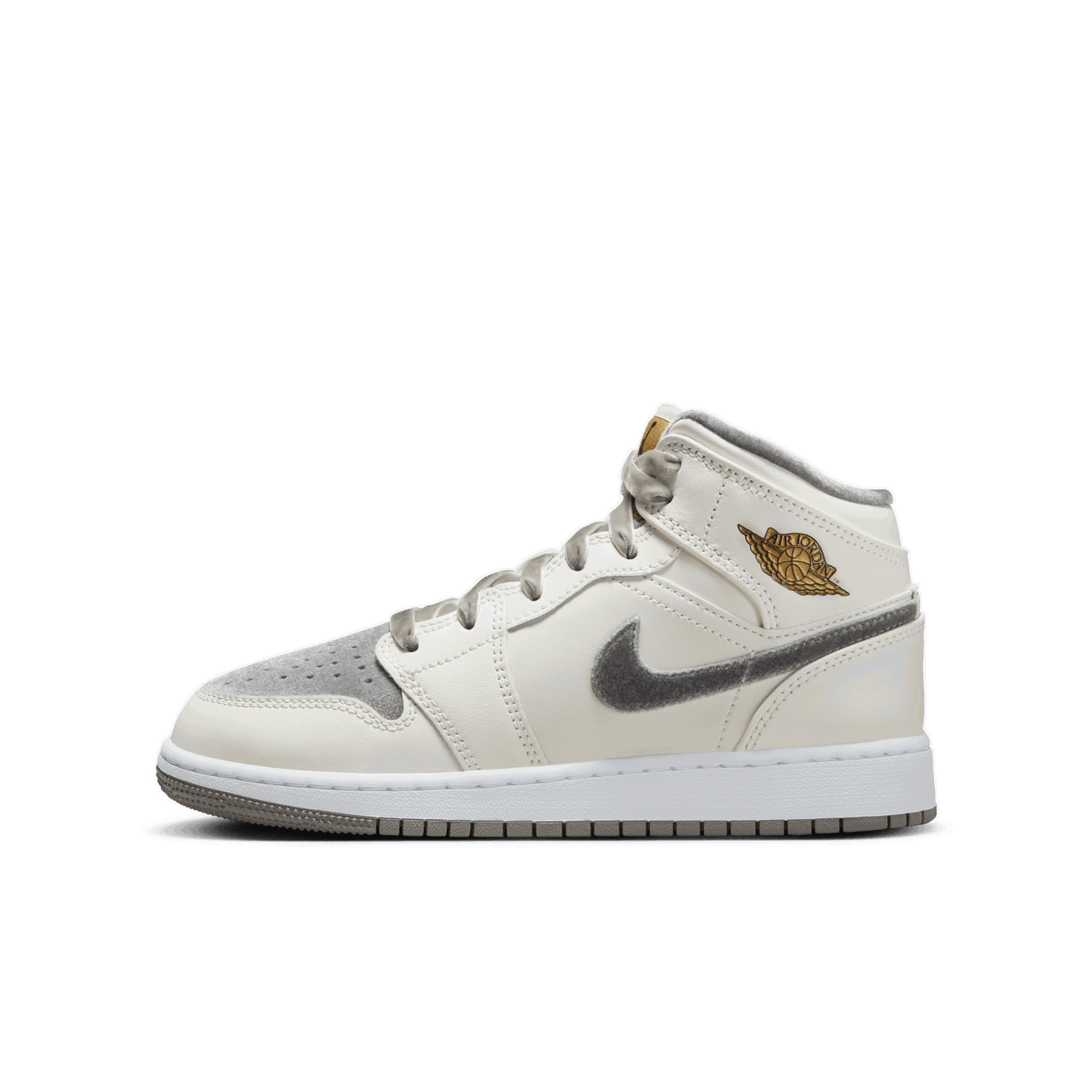 Tenisky a topánky Jordan Air Jordan 1 Mid SE "Velvet Toe" GS Biela | FB9899-100, 0