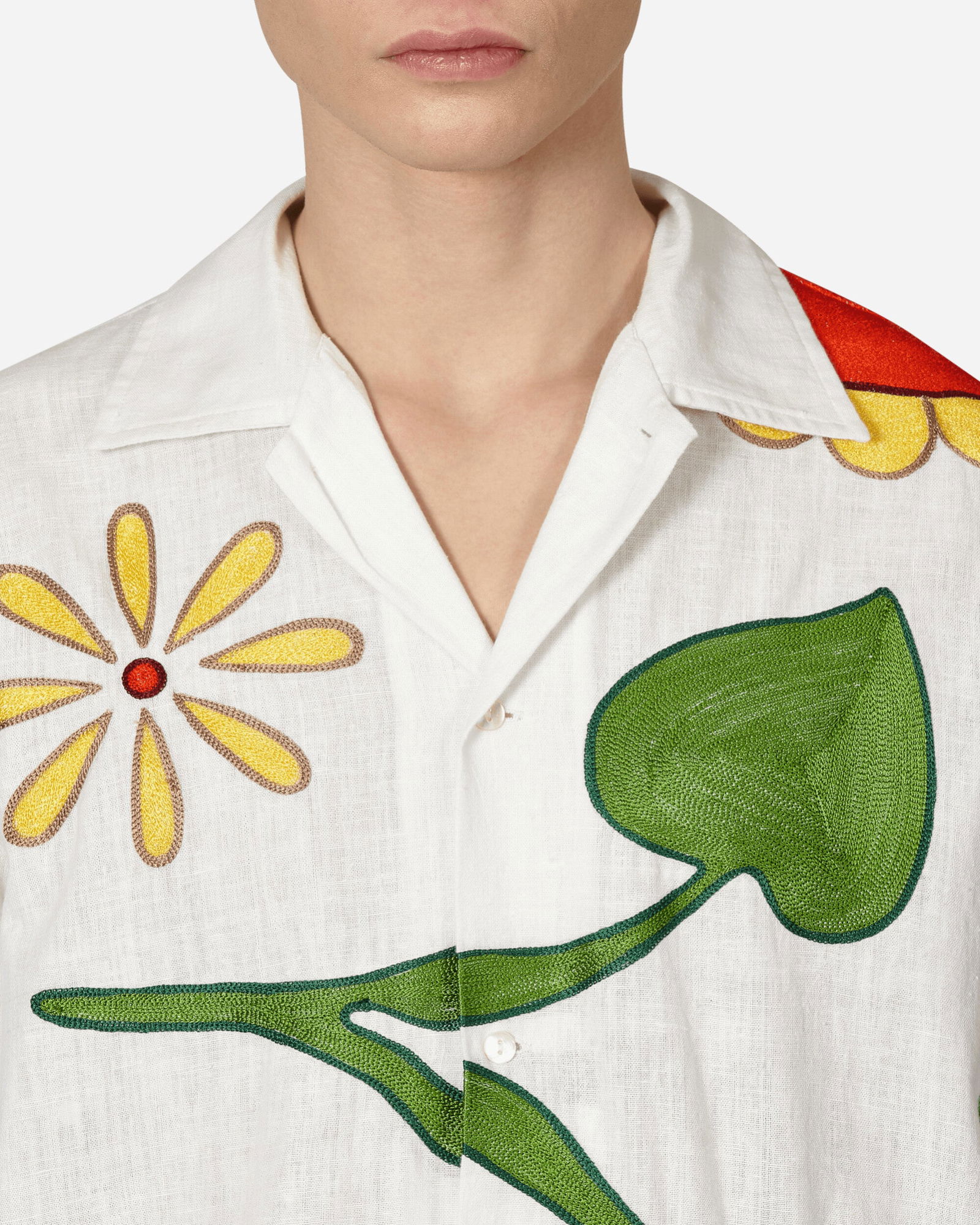 Embroidered Flower Shirt