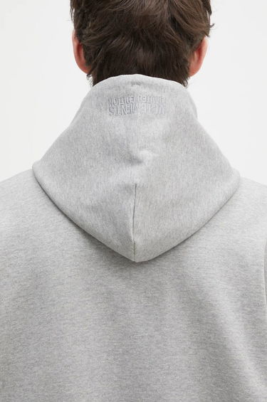Mikina VETEMENTS Embroidered Logo Oversized Zip-Up Hoodie Šedá | UA66HD810G, 4