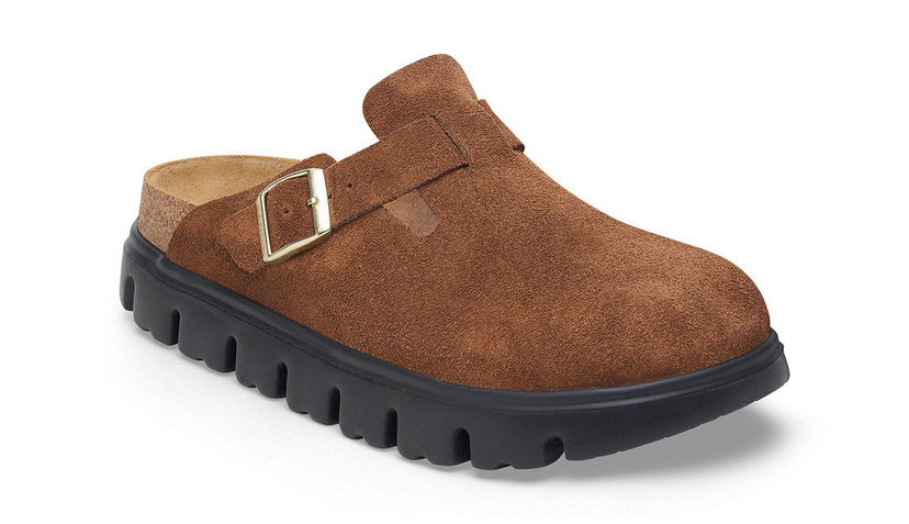 Tenisky a topánky Birkenstock Boston Chunky Suede Leather Narrow Fit Hnedá | 1028402