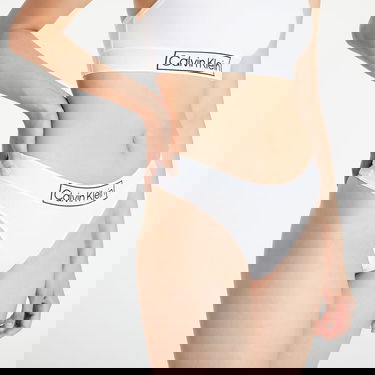 Nohavičky CALVIN KLEIN Thong Reimagined Heritage Biela | QF6774E 100, 2