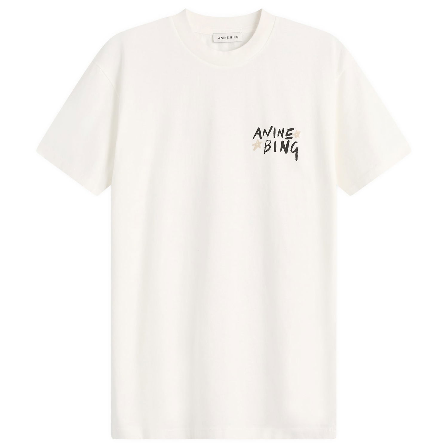 Tričko Anine Bing Anine Bing Walker T-Shirt Biela | A-08-12056-IVY1, 0