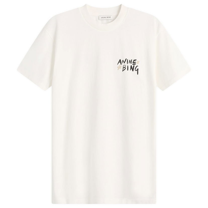 Tričko Anine Bing Anine Bing Walker T-Shirt Biela | A-08-12056-IVY1