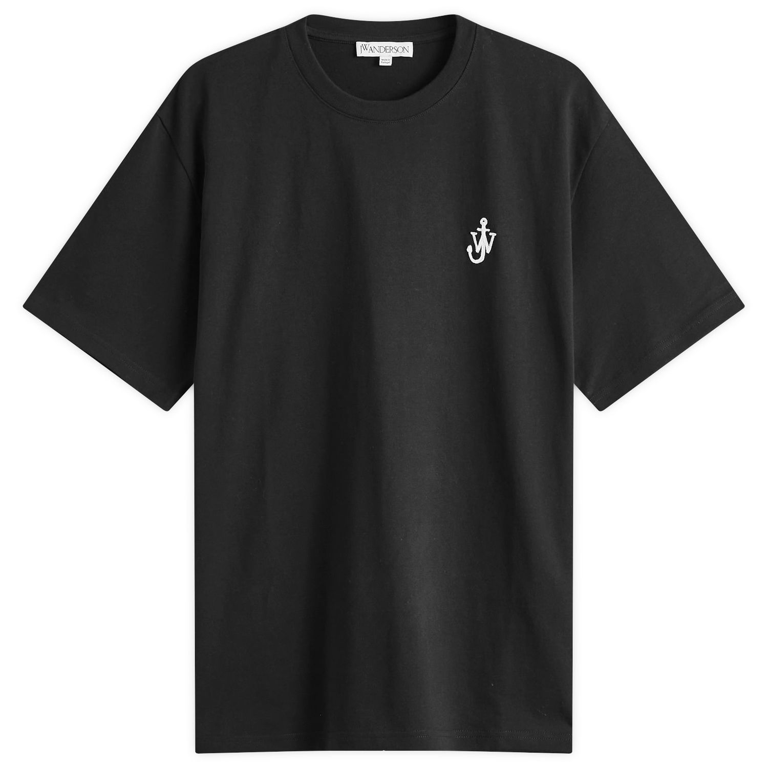 Tričko JW Anderson Anchor Embroidery Jersey T-Shirt Čierna | JT0257-PG1510-999, 1