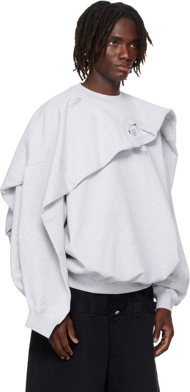Mikina VETEMENTS VETEMENTS Double Layered Sweatshirt Šedá | UH76CW400G, 4