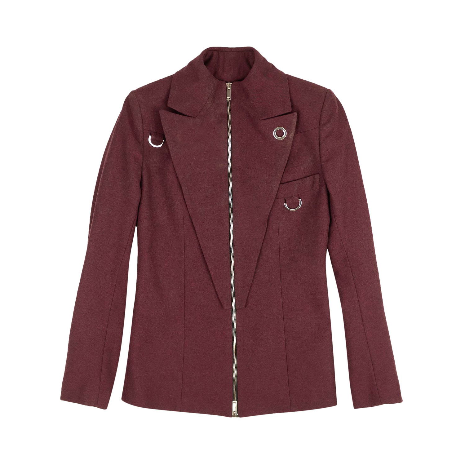 Kabáty Palm Angels Zip Up Blazer Jacket Vínová | PWEN004E196720372400, 1