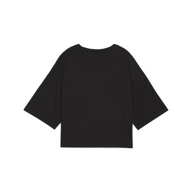 Crop Top Puma Leo Luxe Oversized Cropped T-Shirt Čierna | 632337_01, 6