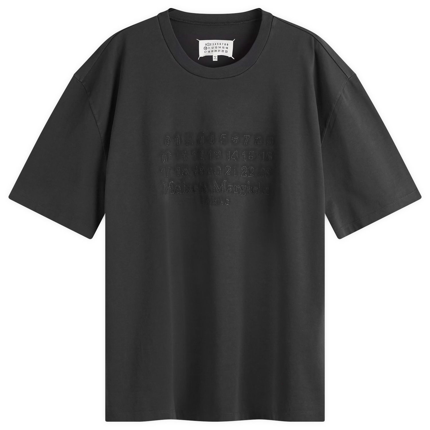 Tričko Maison Margiela T-Shirt Number Embroidery Washed Čierna | S50GC0703-S23883-960, 0