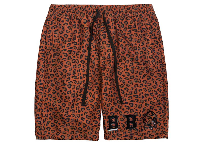 Šortky BILLIONAIRE BOYS CLUB Billionaire Boys Club Dunes Shorts with Cheetah Print Hnedá | 8814406CINN