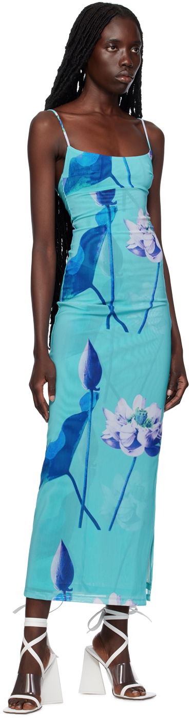 Šaty Miaou Miaou Thais Maxi Dress Modrá | 5019PM3BLO, 3